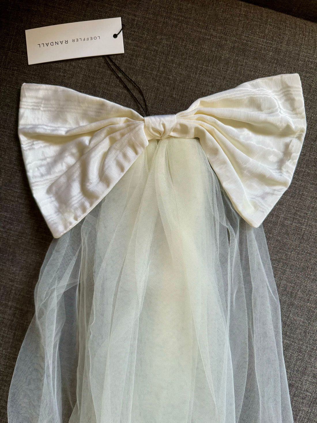 Loeffler Randall Maria Veiled Bow Clip