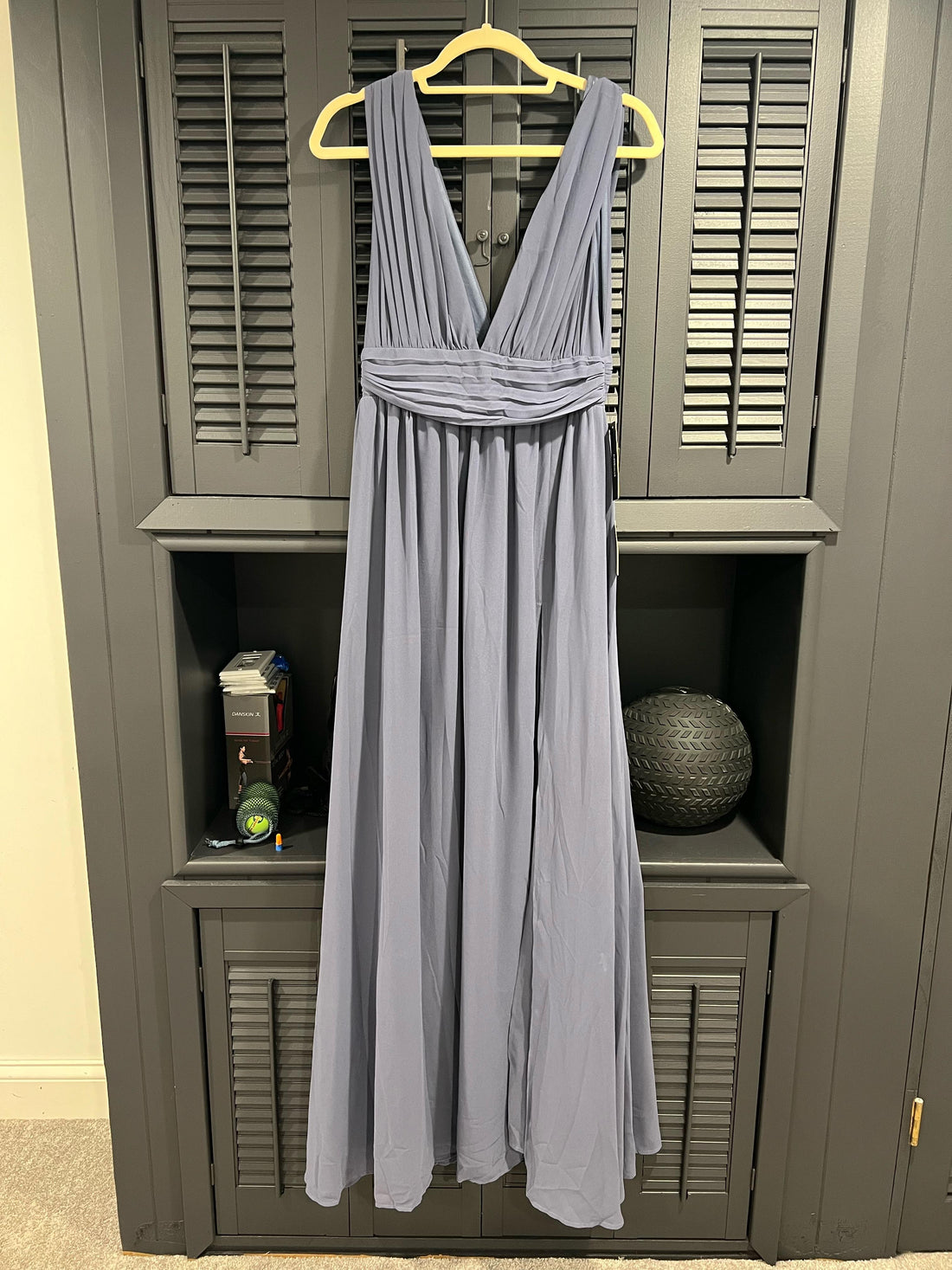 Lulus Heavenly Hues Denim Blue Maxi Dress - Studio Mariée